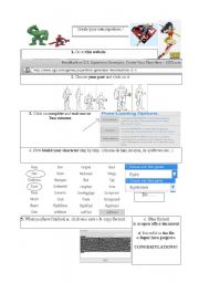 English Worksheet: Create your own superhero!