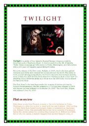 English Worksheet: Twilight