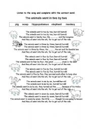English worksheet: Sing a song