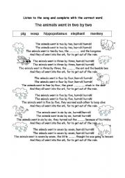 English Worksheet: Sing a song