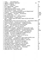 English Worksheet: Prepositions drill