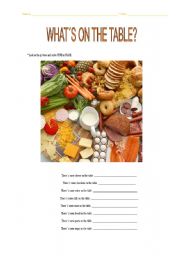 English Worksheet: THERES SOME...