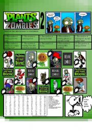 English Worksheet: PLANTS VS ZOMBIES 2