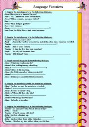 English Worksheet: dialogues