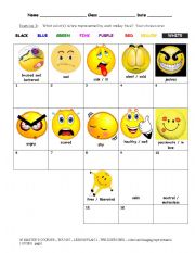 English Worksheet: Moods