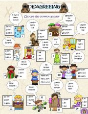 English Worksheet: DISAGREEING