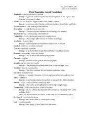 English Worksheet: Vocab