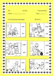  Science - grade 3-Placement test