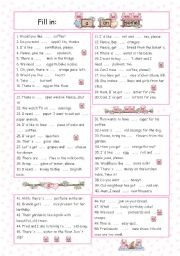 English Worksheet: a - an - some (+key)