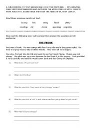 English worksheet: Recognising letter patterns