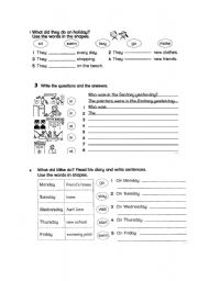 English Worksheet: Simple Past