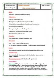 English Worksheet: project work
