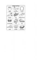 English Worksheet: Foods