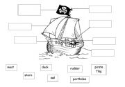 parts of the pirate ship