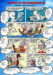 English Worksheet: COMIC- CASPER IN THE WANDERER #2