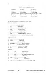 English Worksheet: Present Simple