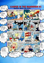 English Worksheet: COMIC- CASPER IN THE WANDERER #3