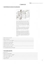 English worksheet: test