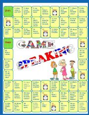 English Worksheet: Speaking activity - Revision Board Game 