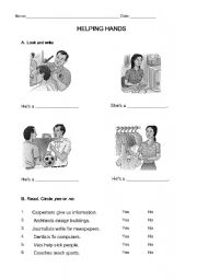 English Worksheet: Occupations