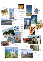 English Worksheet: countries 2
