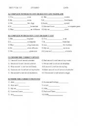 English Worksheet: HAVE- HAS GOT
