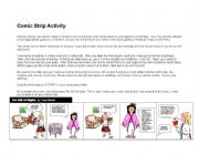 English Worksheet: comic strip activity