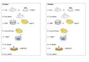 English worksheet: Tea or coffee