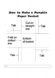 English Worksheet: Pumpkinbasket