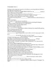 English Worksheet: Revolutions Worksheet