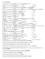 English Worksheet: ADVANCED EXERCISE!