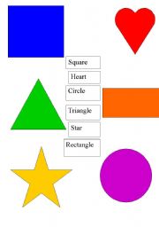 English Worksheet: Shape matcvhing with the words