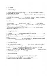 English worksheet: buying clothes 