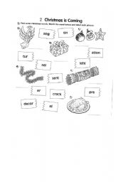 English worksheet: Christmas