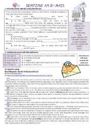 English Worksheet: SENDING AN E-MAIL