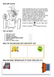 English worksheet: Halloween - Bruxilda