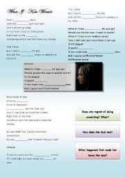 English Worksheet: What if - Kate Winslet