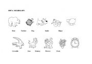 English worksheet: Animals