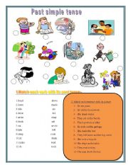 English Worksheet: past simple tense