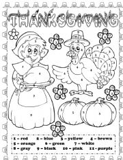 English Worksheet: THANKSGIVING DAY