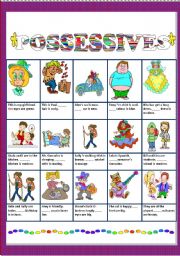 English Worksheet: Possessives