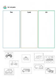 English worksheet: Transports