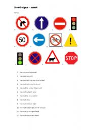 Must and road signs