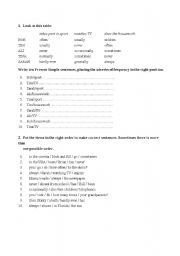 English worksheet: frequency adverbs