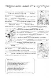 English Worksheet: Myth: Odysseus and the cyclops