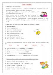 English Worksheet: Present Simple