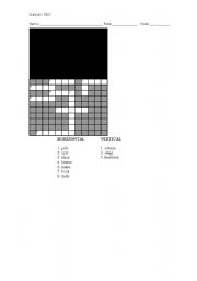 English Worksheet: english  test