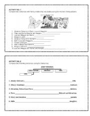 English Worksheet: FAMILY TREE