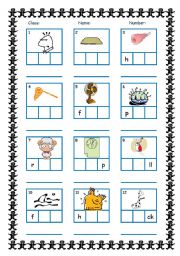 CVC Frame with Answers (Short Vowels and Consonant m&n)