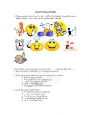 English Worksheet: Adjectives and aDVERBS